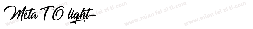 Meta TO light字体转换